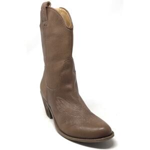 Guess Nicolle Women's Size 8.5 Brown Leather Western Vintage Cowboy Boots